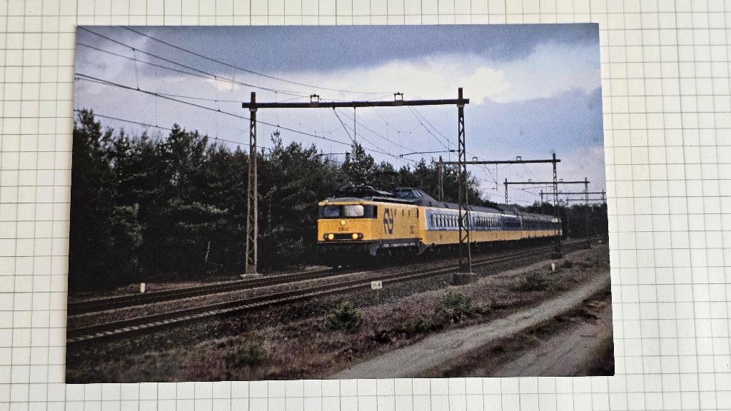Foto TREIN NS Nederlandse Spoorwegen Loc 1302 met ICM, Verzenden, Gebruikt, Trein, Overige typen