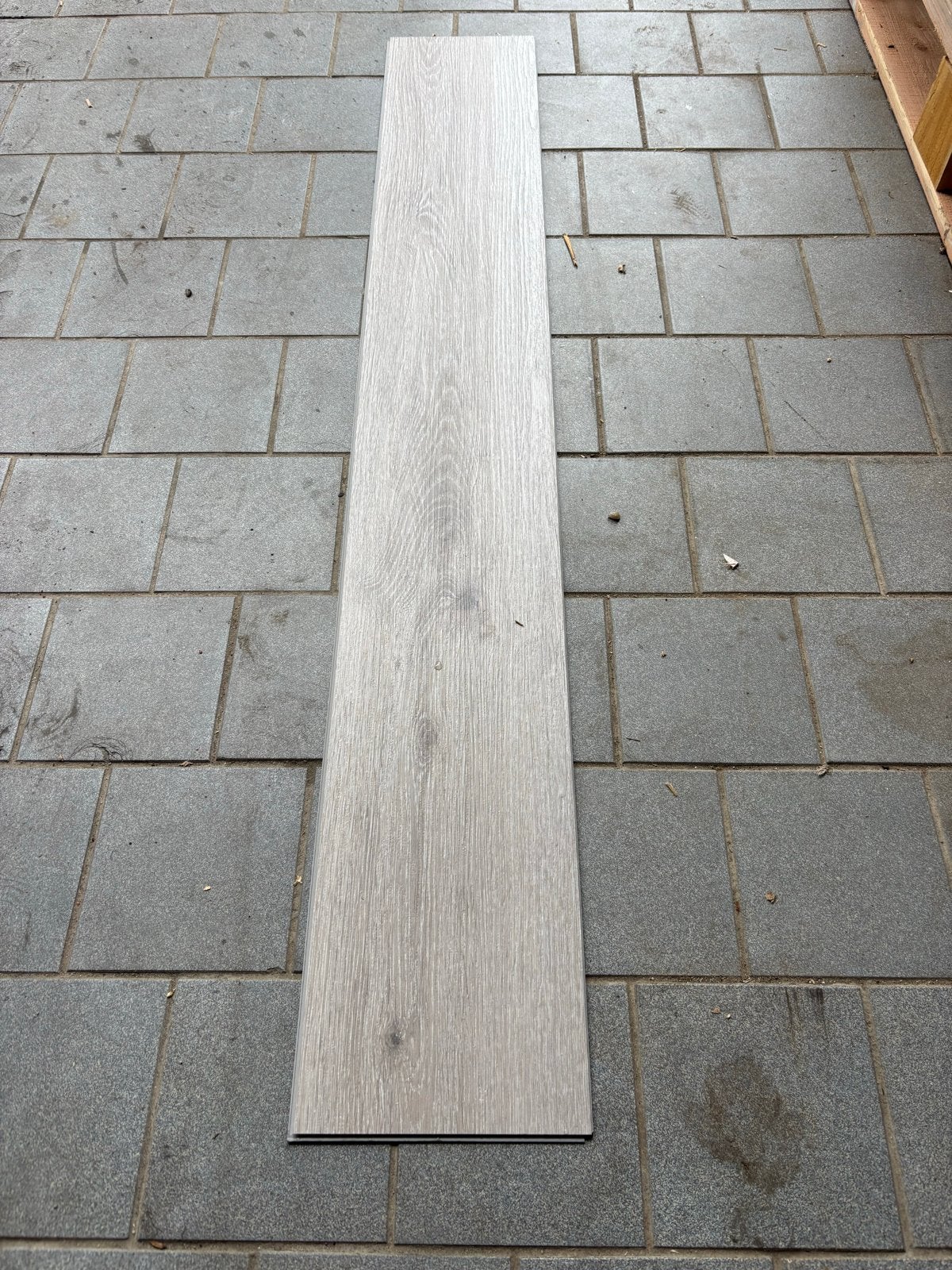 Klik PVC Vloer Licht Grijs Eiken - 38 m², Kunststof, Overige typen, Nieuw, Ophalen of Verzenden