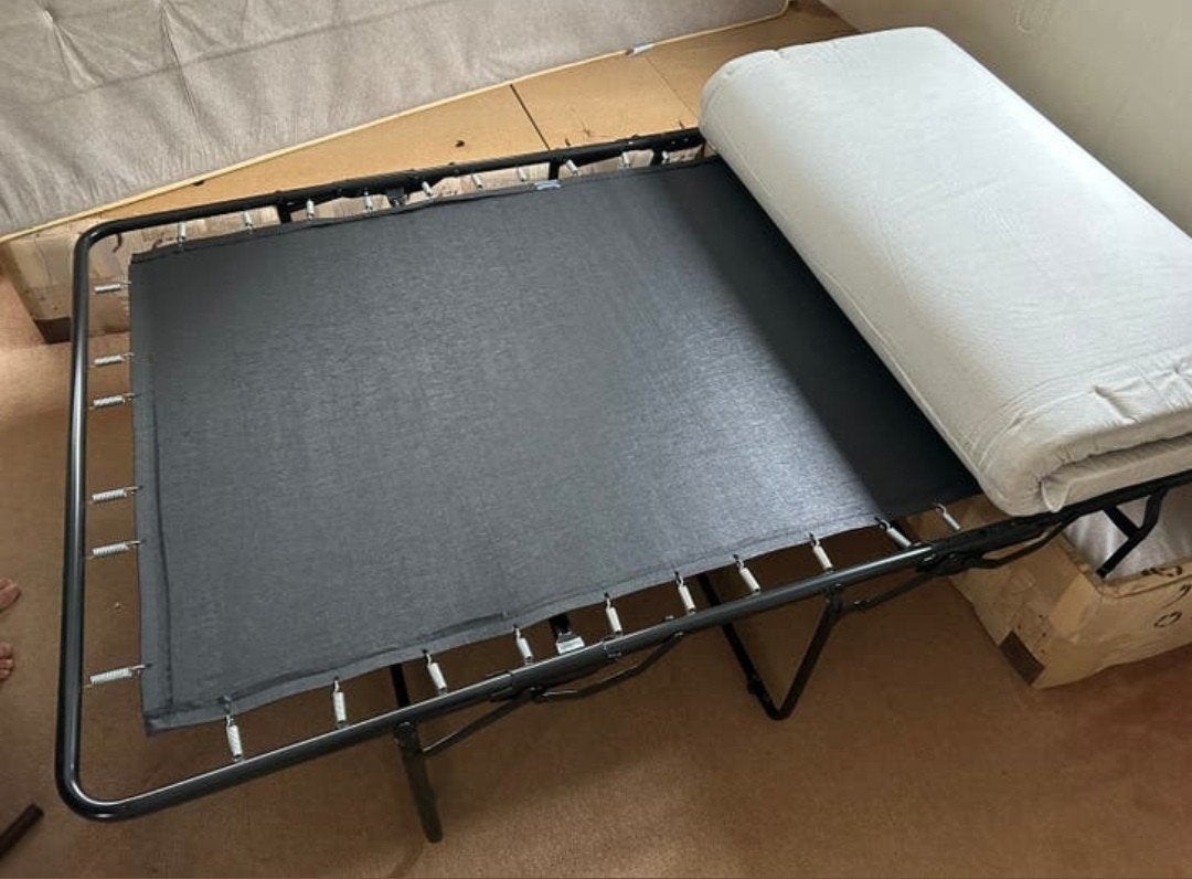 Somtoile M6 3-voudige bedbodem camperbed, Tuin en Terras, Ophalen, Zo goed als nieuw, Metaal, Verstelbaar