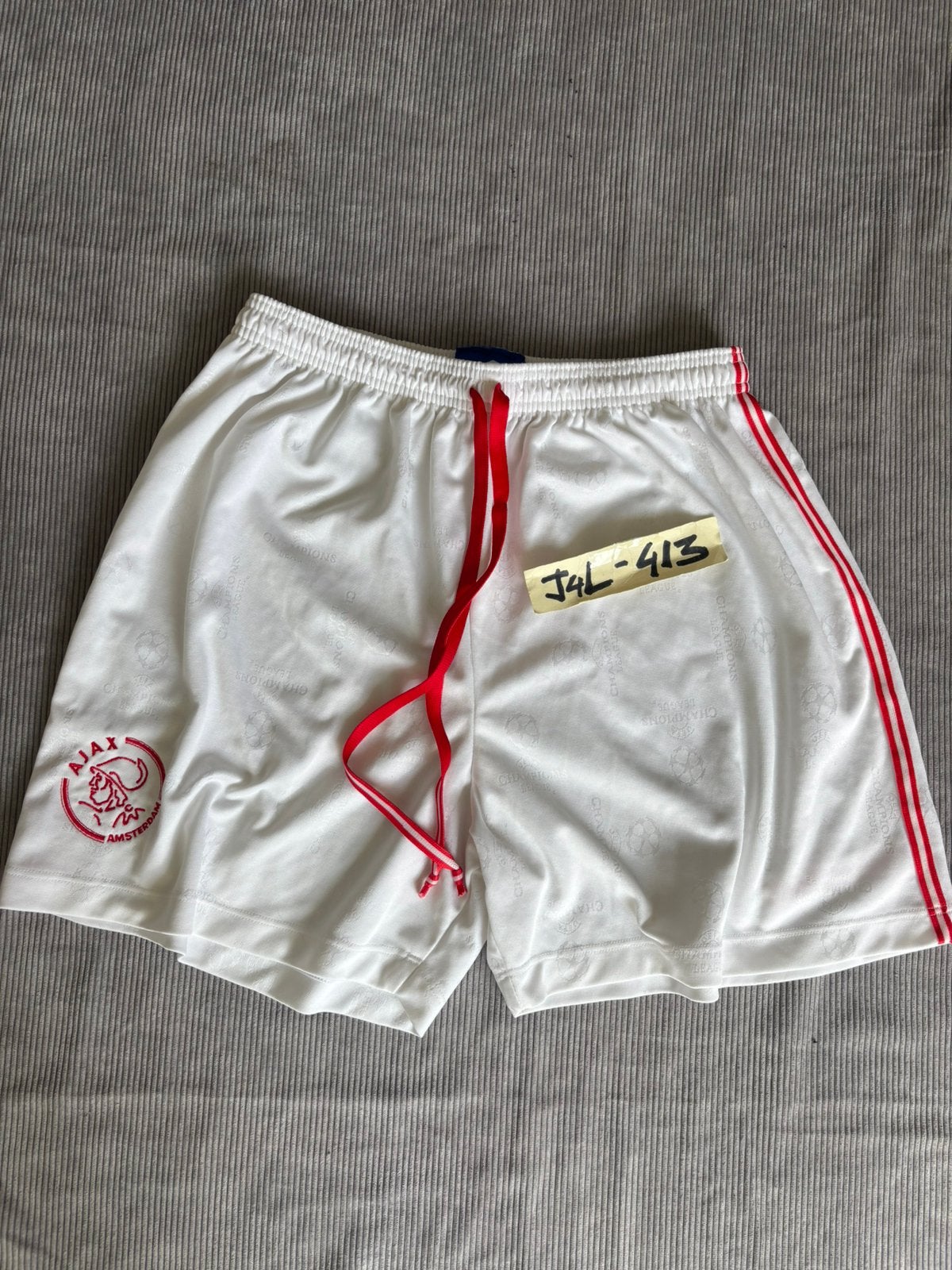 Umbro ajax broekje champions league 97/98 tdk fside cl, Verzenden, Zo goed als nieuw, Rood, Voetbal