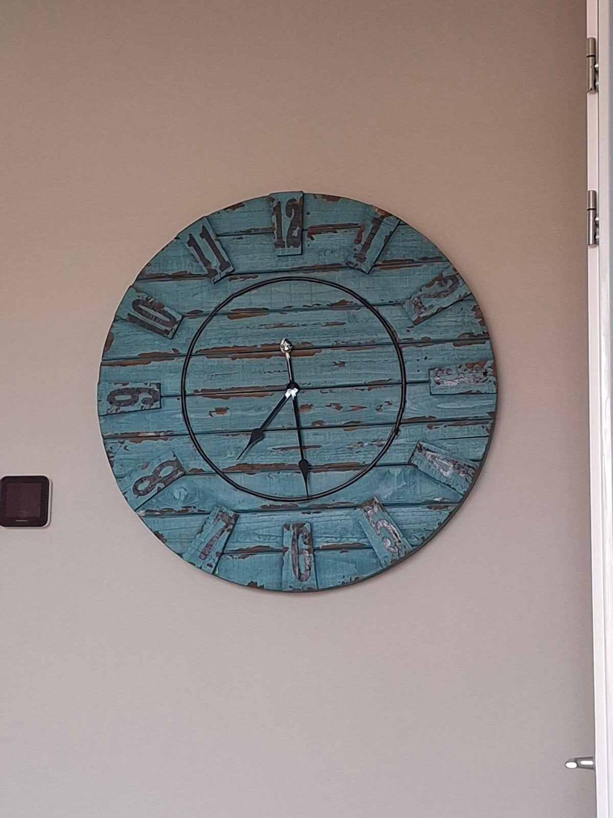 grote houten klok, Ophalen, Wandklok