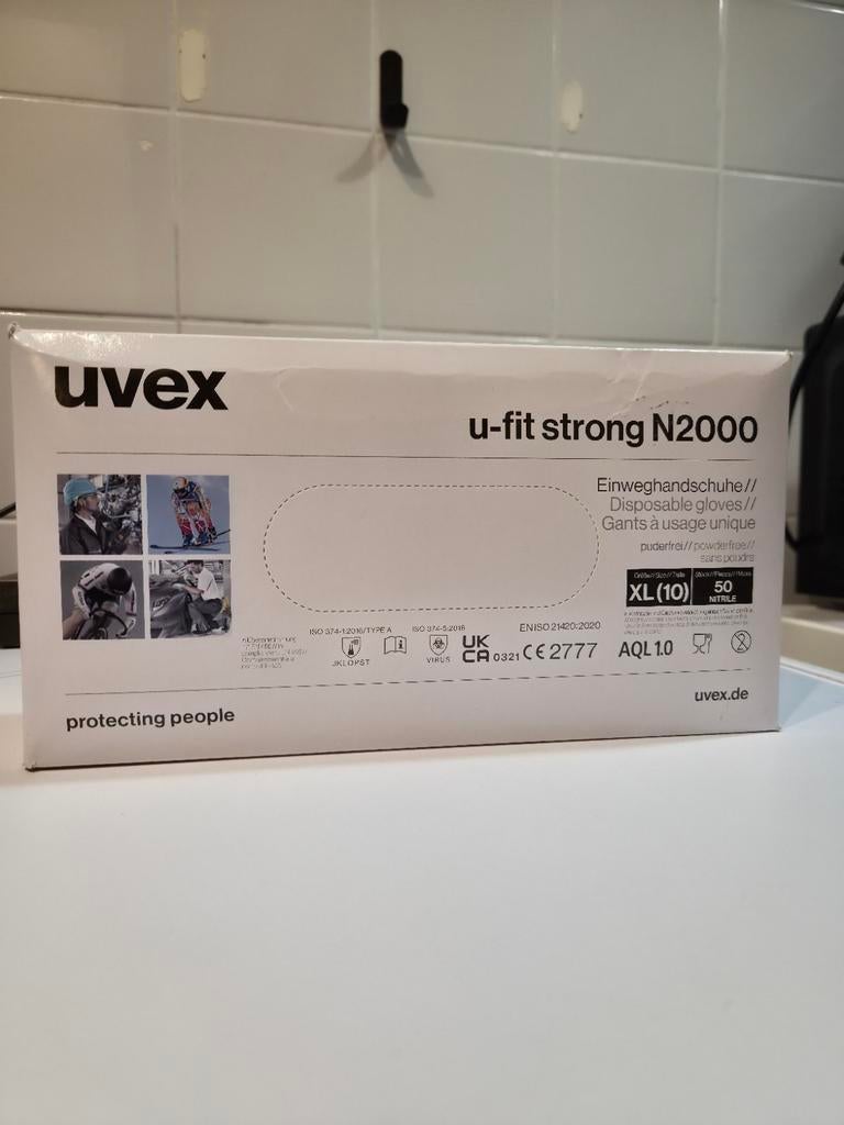Uvex U-Fit Strong N2000 Wegwerphandschoenen XL, Ophalen of Verzenden, Nieuw
