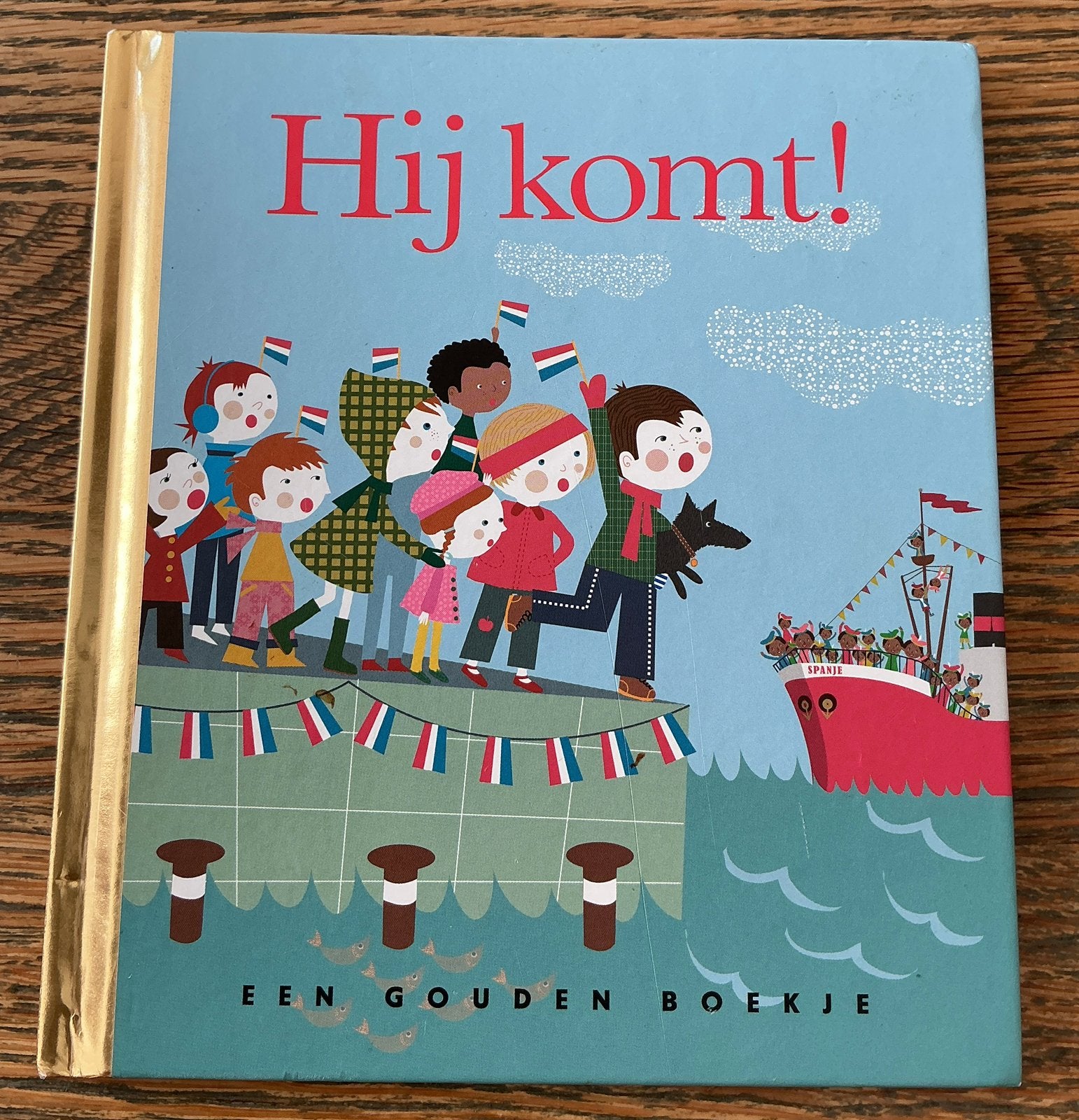 Een Gouden Boekje Hij Komt Sinterklaas Speciale uitgave, Fictie algemeen, Jongen of Meisje, Zo goed als nieuw, Gouden boekje