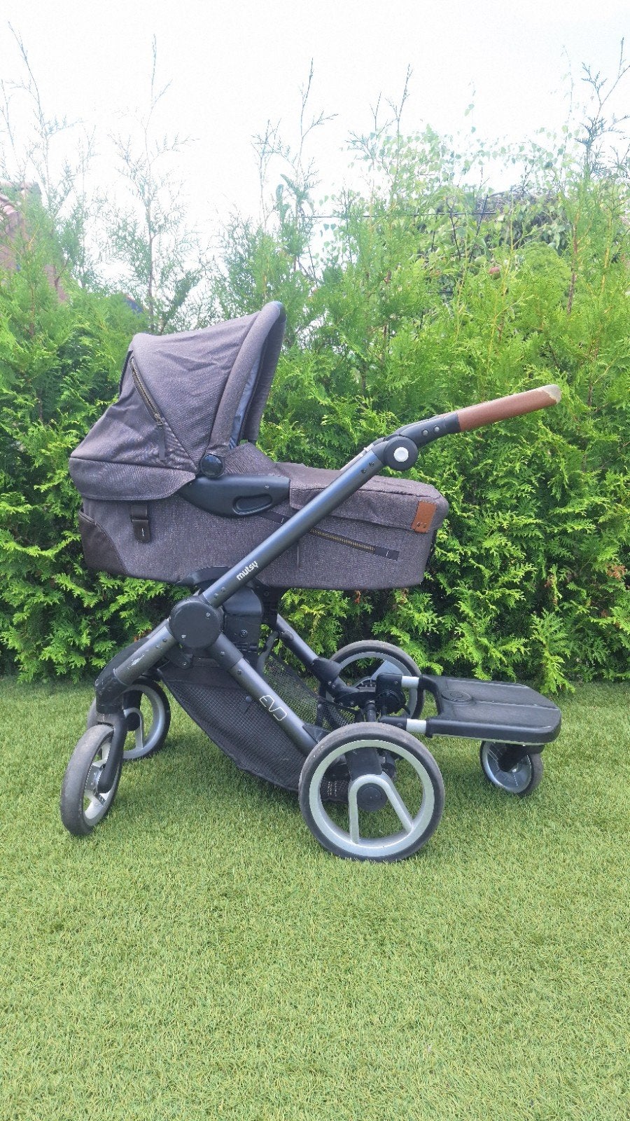 Kinderwagen set Mutsy Evo industrial, Gebruikt, Mutsy, Verstelbare duwstang, Ophalen