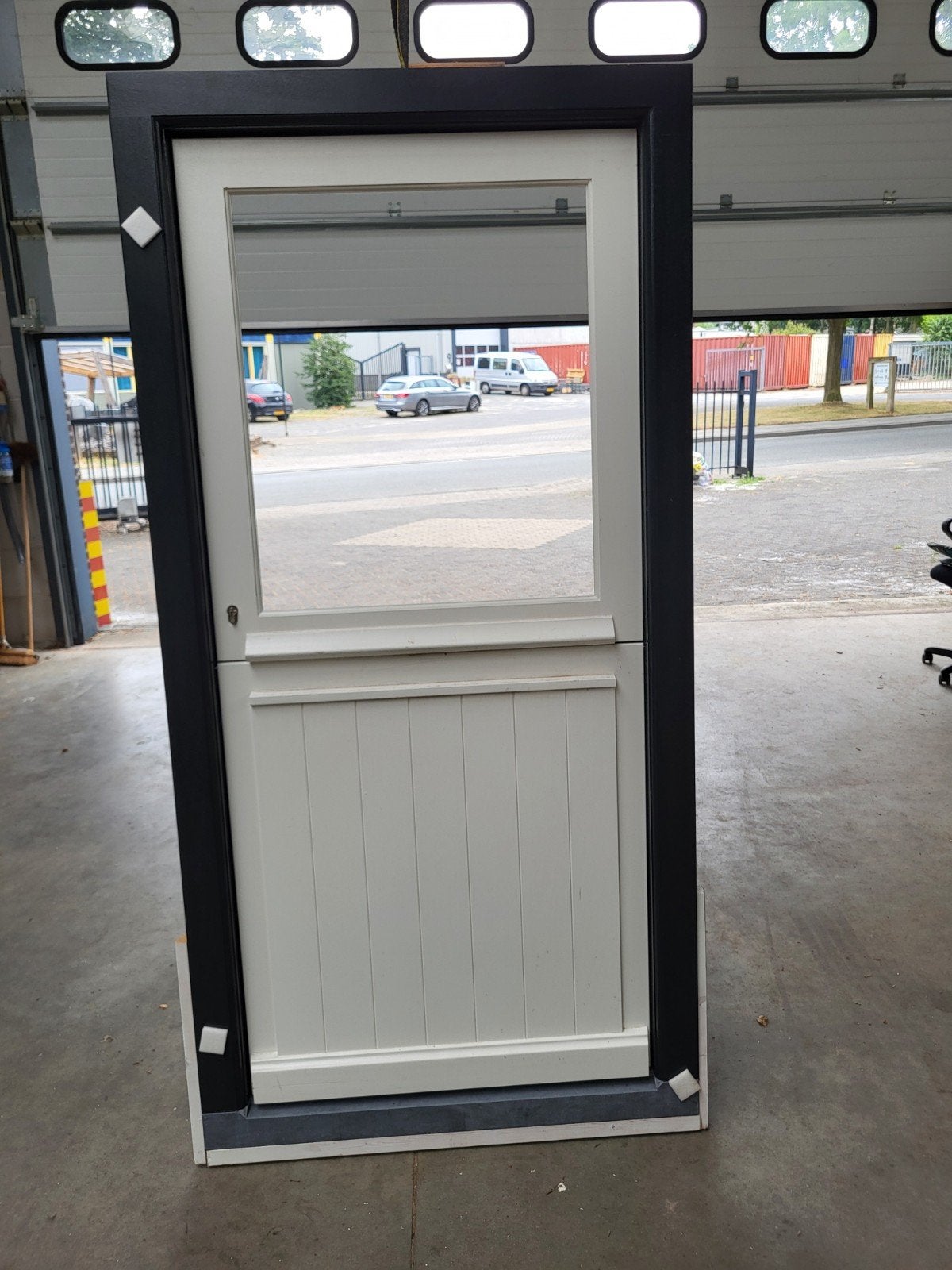 Voordeur dubbel + kozijn 104 x 208 hardsteen dorpel ,,nieuw,, 75 tot 150 cm, Deurkozijn, Nieuw, Ophalen of Verzenden