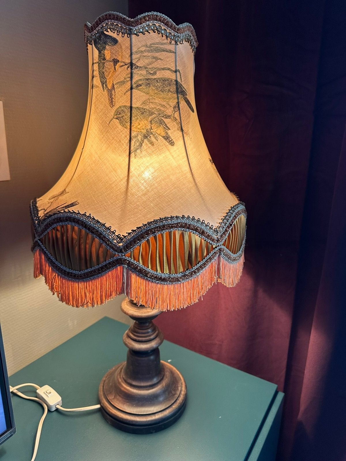 Prachtige vintage staande lamp, Huis en Inrichting, Lampen | Tafellampen, Ophalen of Verzenden, Zo goed als nieuw