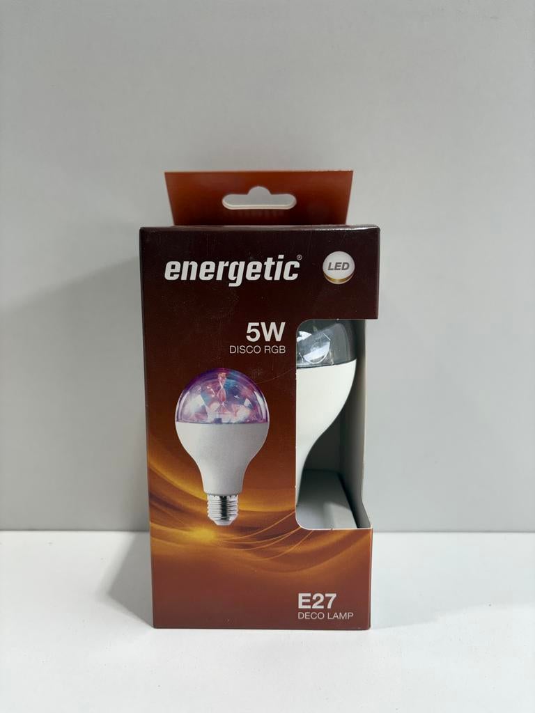 85 stuks. Energetic LED Disco RGB Lamp E27 5W - Nieuw, Ophalen of Verzenden, Nieuw