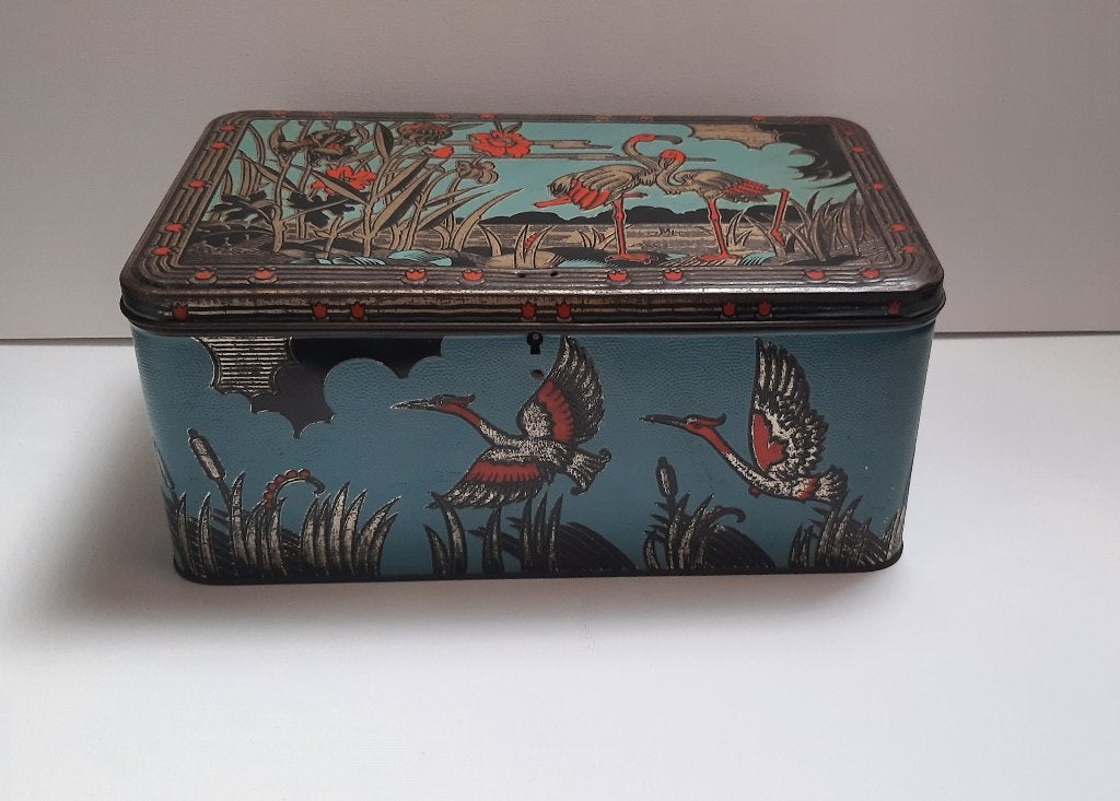 069-Zeldzaam en bijzonder mooi blik, Art Deco blik., Verzamelen, Blikken, Ophalen of Verzenden, Zo goed als nieuw, Overige, Overige merken