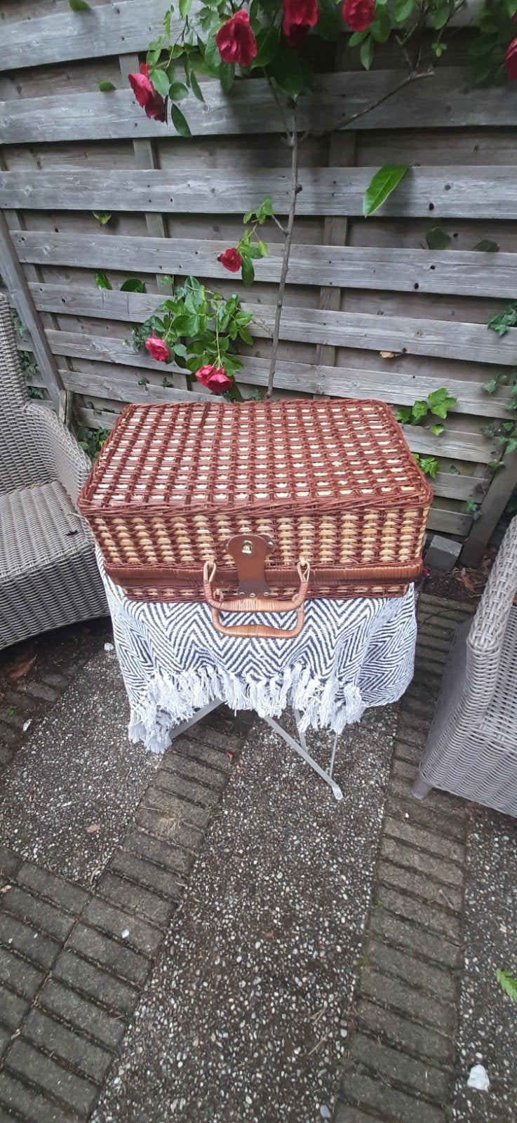 Complete picknick set met kleed - Zo goed als nieuw!, Ophalen of Verzenden, Zo goed als nieuw, Zonder inhoud