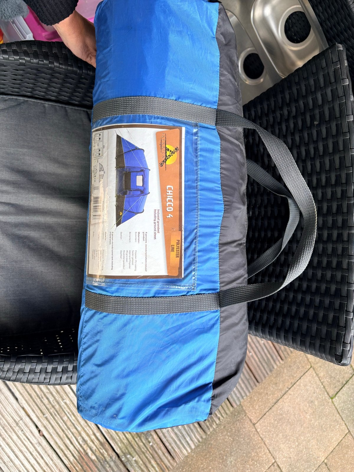 Skandika Chicco 4-persoons tunneltent, Ophalen of Verzenden, Gebruikt, Tot en met 4