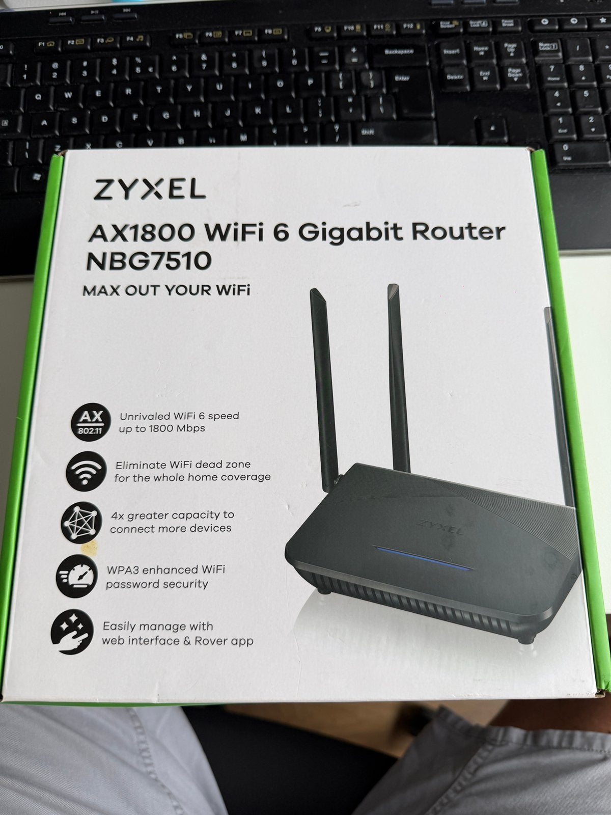 Zyxel AX1800 WiFi 6 Gigabit Router NBG7510, Ophalen, Zo goed als nieuw