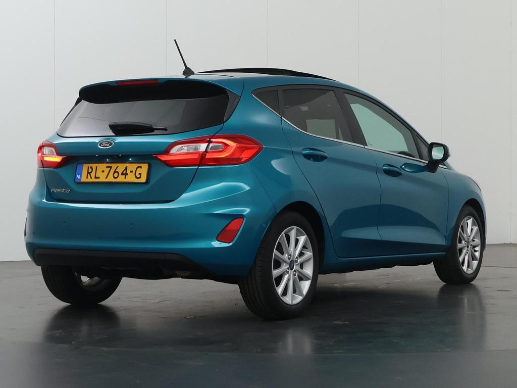 Ford Fiesta 1.0 EcoBoost Titanium | Panoramadak | Winterpack, Voorwielaandrijving, Gebruikt, Blauw, Origineel Nederlands