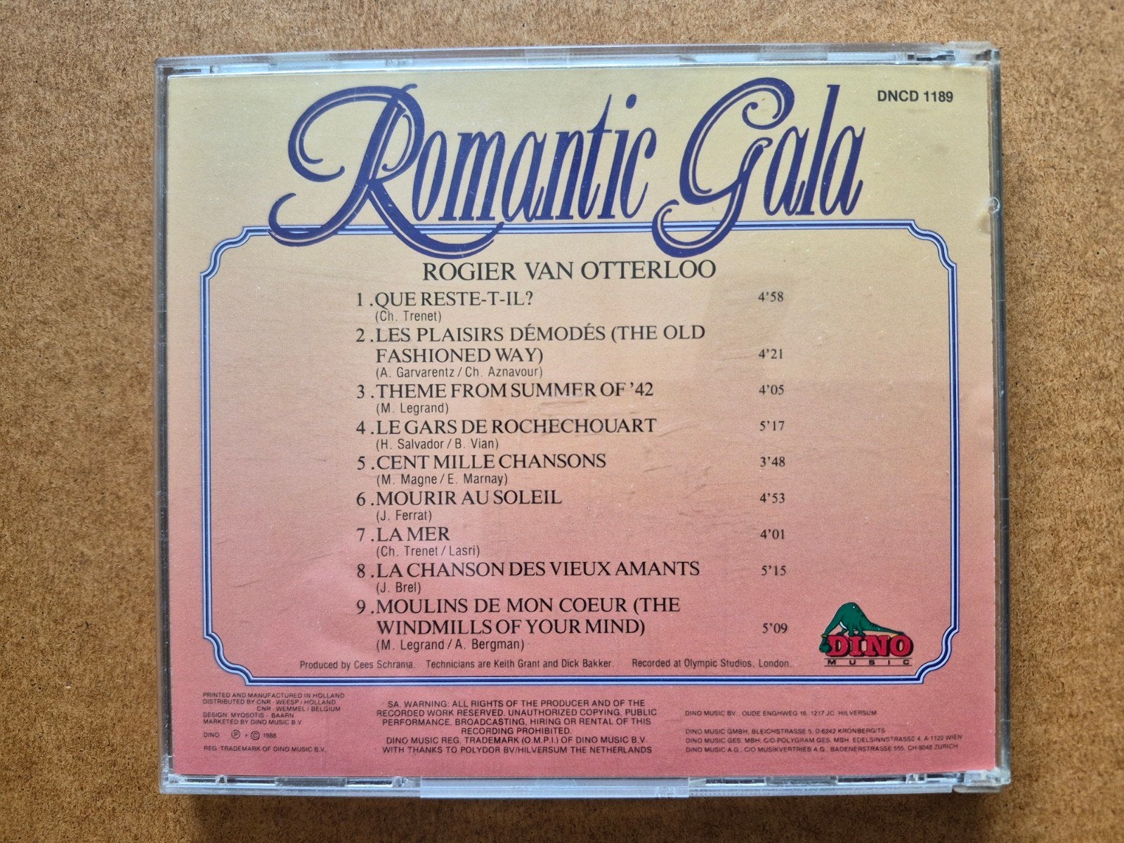 Cd Rogier van Otterloo, Romantic Gala /The French Collection, Ophalen of Verzenden, Zo goed als nieuw