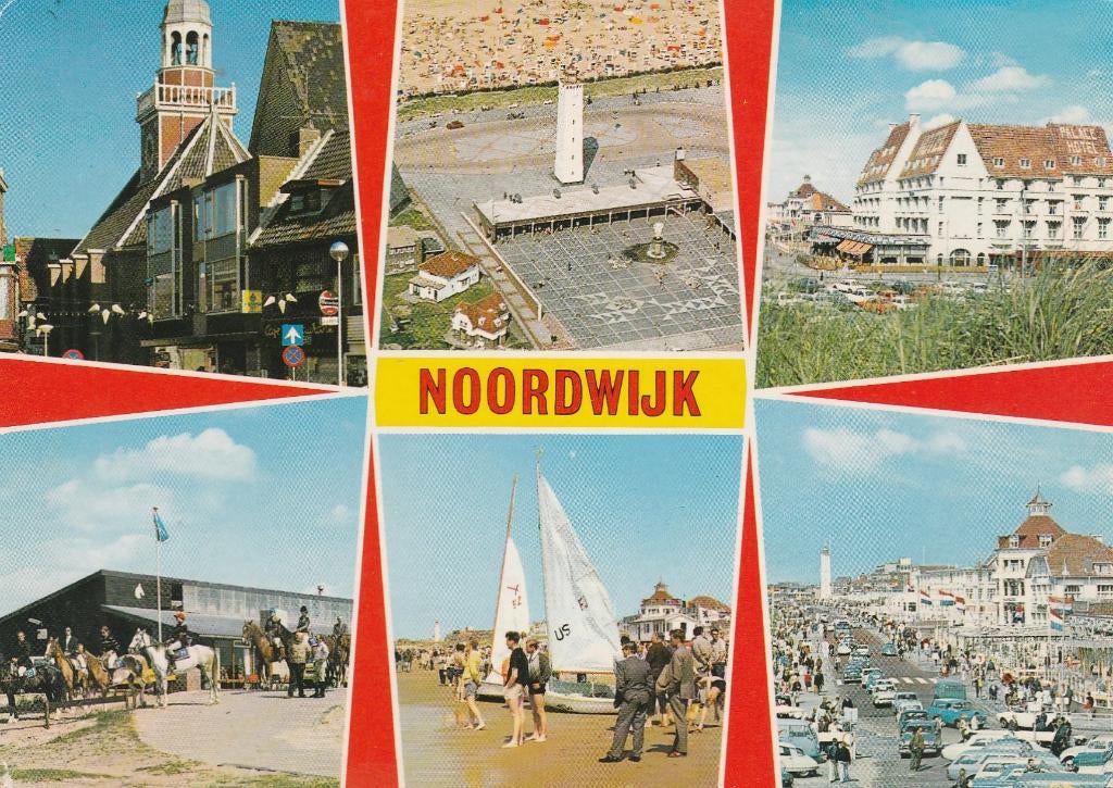 NOORDWIJK Kerk Manege Vuurtoren Boulevard, Verzenden, 1980 tot heden, Gelopen, Zuid-Holland