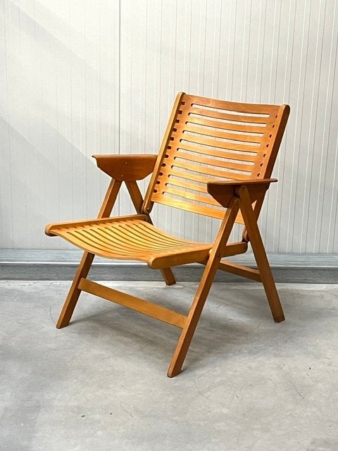Rex fauteuil Niko Kralj klapstoel vintage design retro stoel, Gebruikt, ., Minder dan 75 cm, Vintage