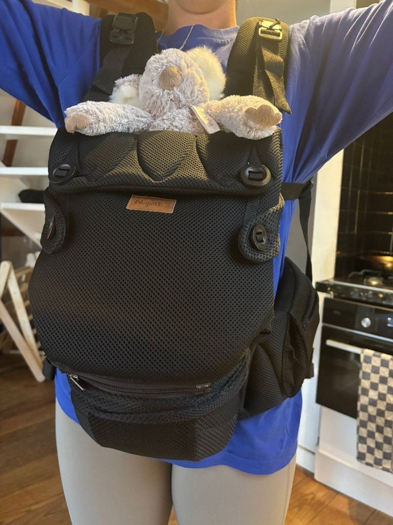 Najell draagzak (zo goed als nieuw), Kinderen en Baby's, Babydragers en Draagdoeken, Overige merken, Buik of Rug, Ophalen of Verzenden