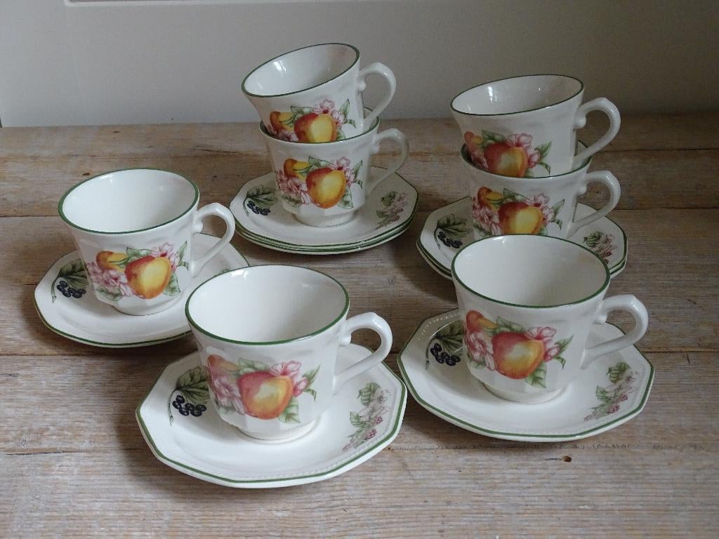 Servies, Engels, Churchill, VICTORIAN ORCHARD, gaaf, Antiek en Kunst, Ophalen of Verzenden