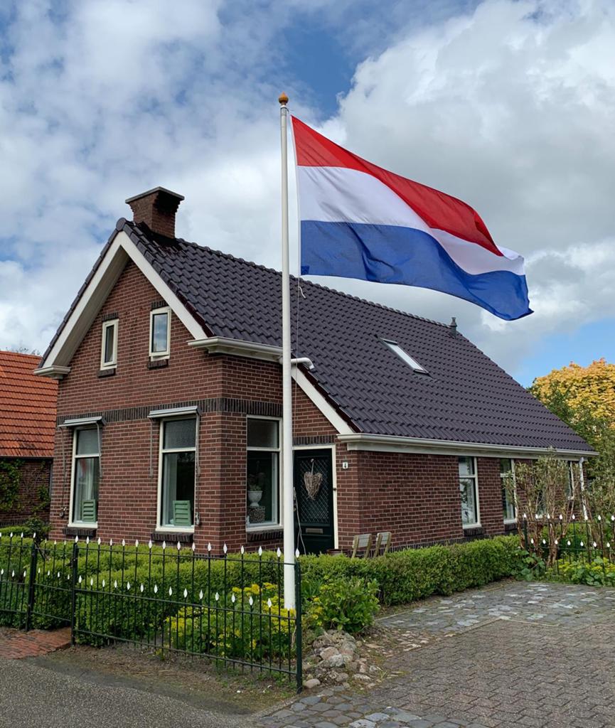 Supergrote Nederlandsche vlag + wimpel, Ophalen of Verzenden, Zo goed als nieuw