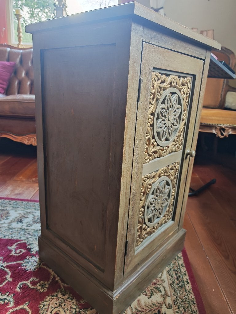 Kastje brocant goud/bruin, Antiek en Kunst, Curiosa en Brocante, Ophalen