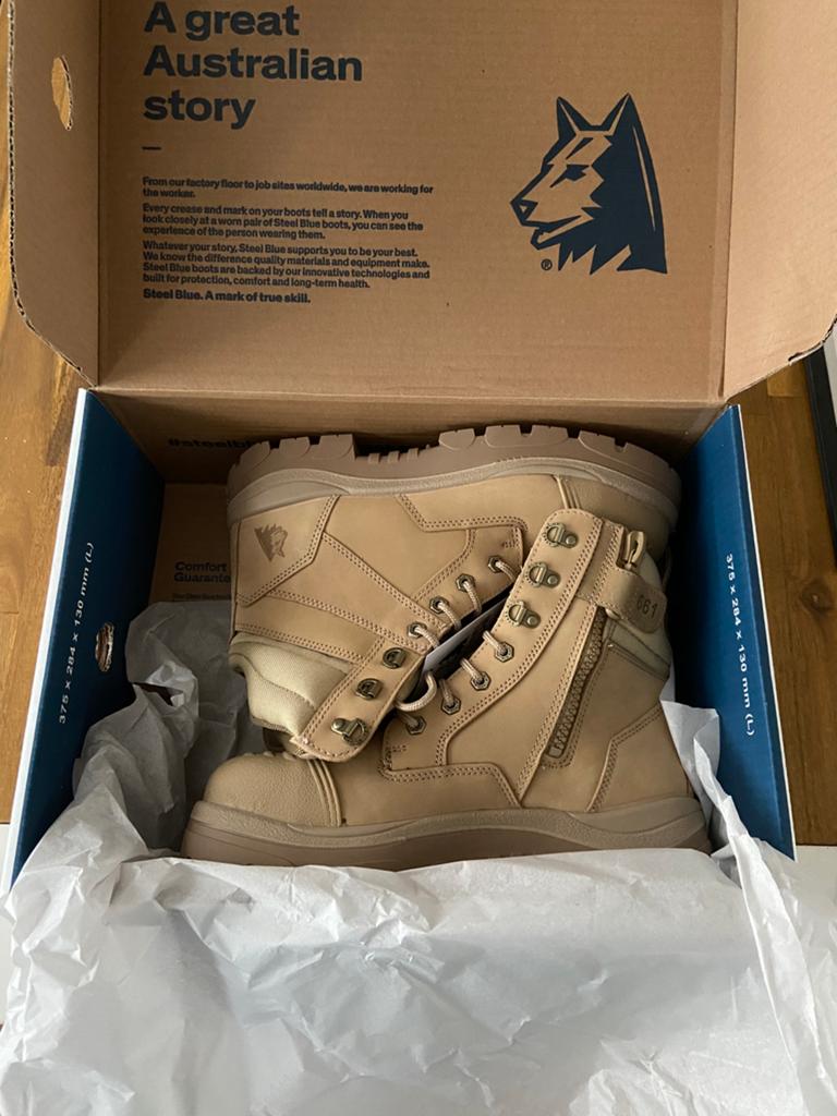Steel Blue Southern Cross Zip Sand S3 hoge werkschoenen| 43, Kleding | Heren, Schoenen, Ophalen of Verzenden, Nieuw, Zwart, Werkschoenen