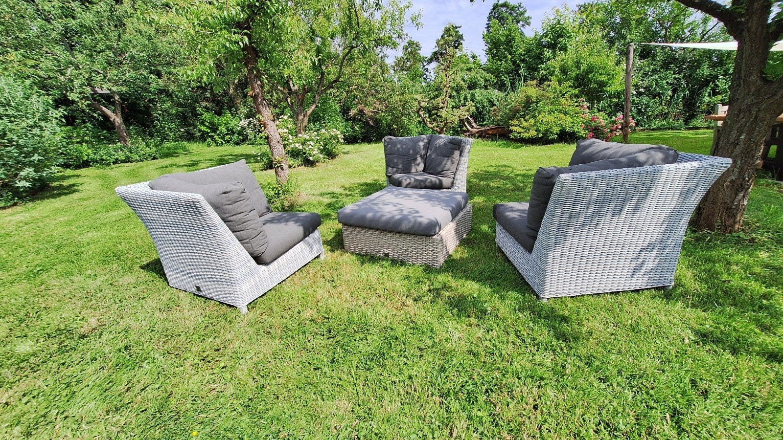 tuinsetje 4so 4 seasons outdoor, Ophalen, Wicker, Hocker