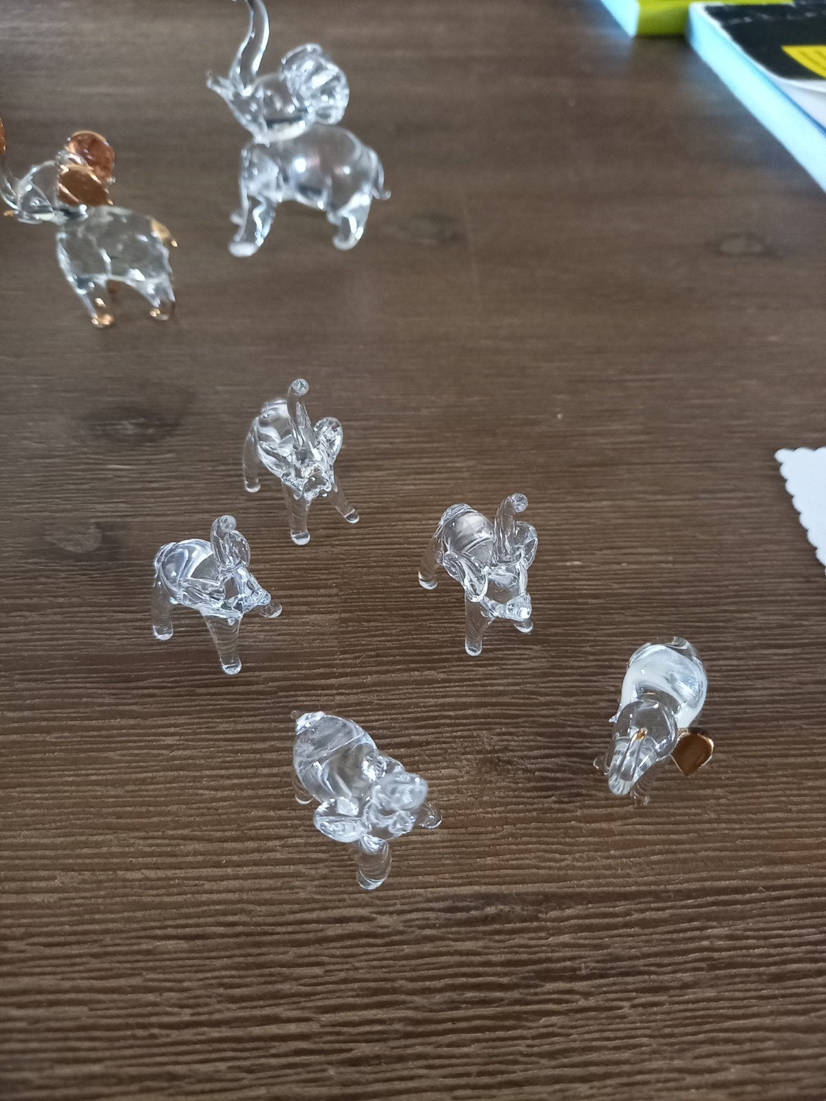 Glazen beeldjes: olifanten, zwaan, beer, Ophalen of Verzenden