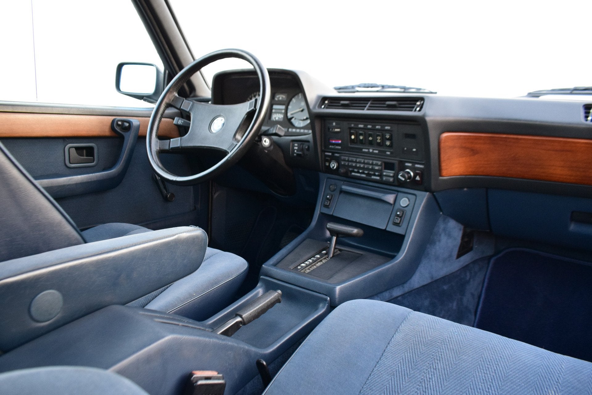 BMW 7 Serie 728i Automaat Arktisblau-Metallic (bj 1986), Auto's, Automaat, Achterwielaandrijving, Origineel Nederlands, Bedrijf