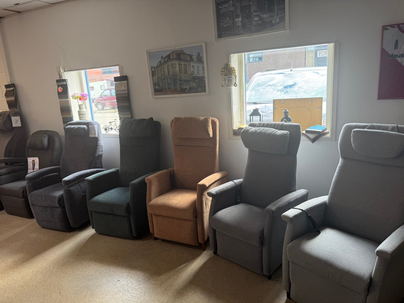 Fitform Elevo sta op fauteuils relax stoelen gratis bezorgd, Ophalen of Verzenden, Zo goed als nieuw, Leer, Ruim 100 fauteuils in alle kleuren met garantie