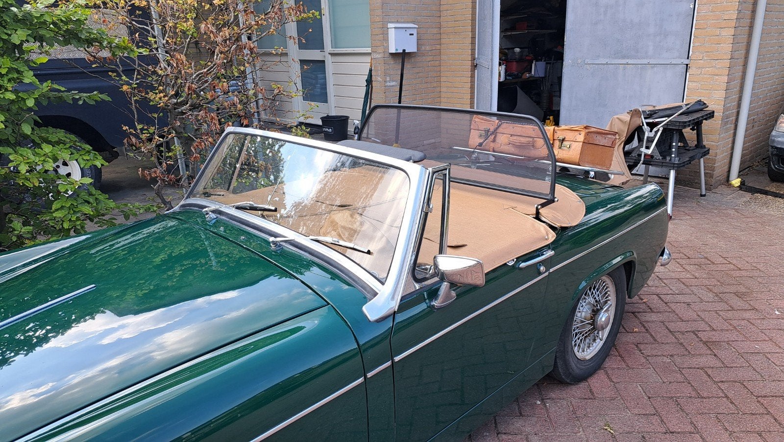 MG Midget 1.1 1966 Groen, Auto's, Cabriolet, Handgeschakeld, Geïmporteerd, 695 kg