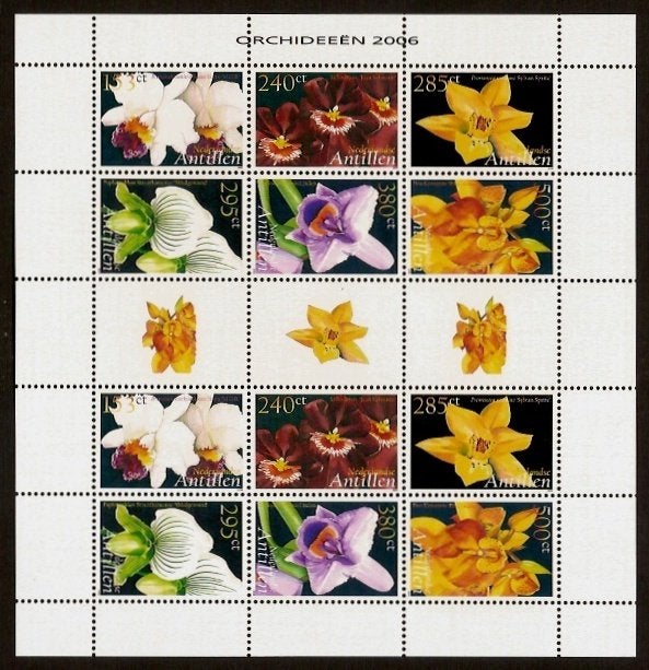 Nederlandse Antillen V1640/5 postfris Orchideeen 2006, Postzegels en Munten, Ophalen of Verzenden, Postfris