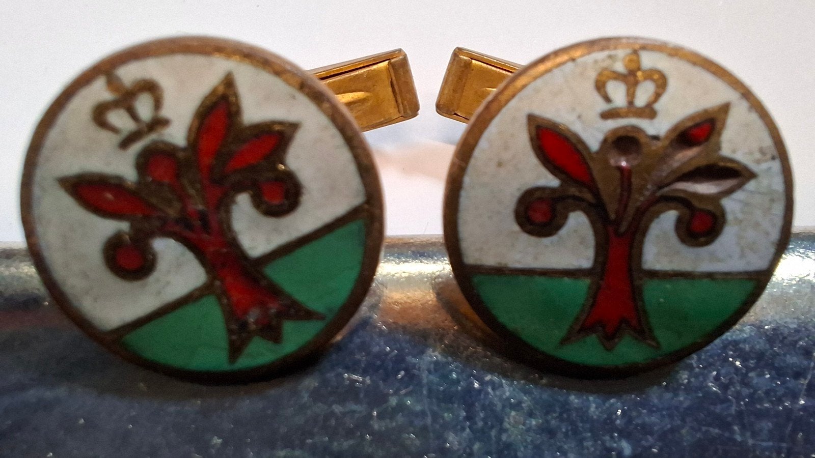 Oranjeboom,  manchetknopen, Ophalen of Verzenden, Gebruikt, Kleding, Oranjeboom