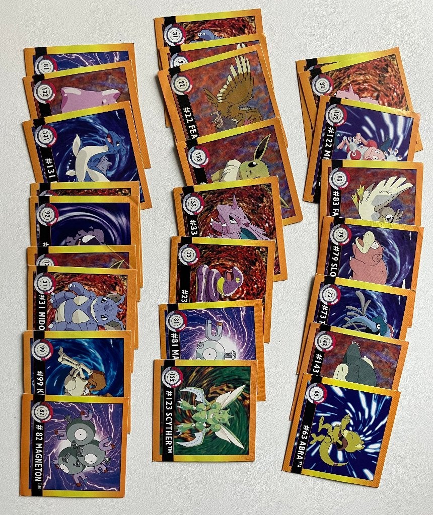 pokemon - verzamel kaartjes- stickers - artbox, Ophalen of Verzenden, Zo goed als nieuw, Overige typen