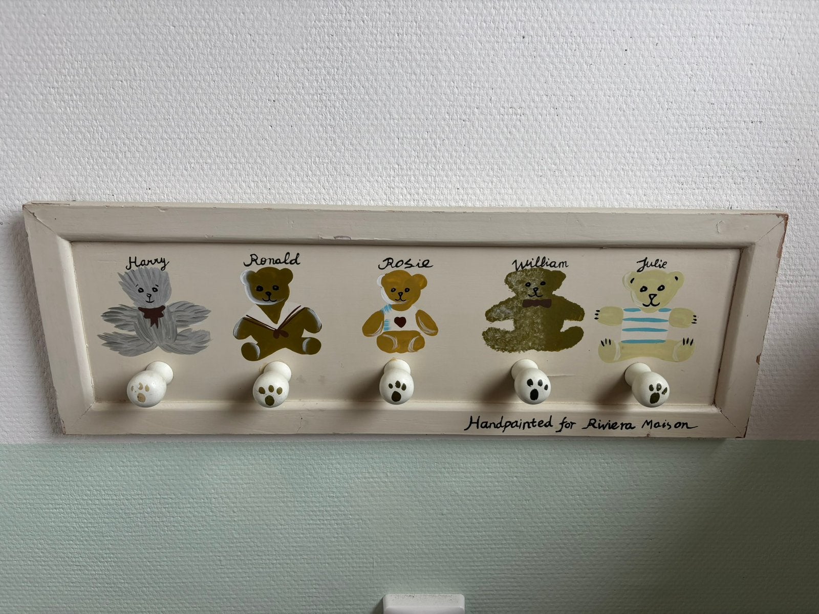 Authentieke handgemaakte kapstok van Riviera Maison, Huis en Inrichting, Woonaccessoires | Kapstokken, Gebruikt, Minder dan 100 cm