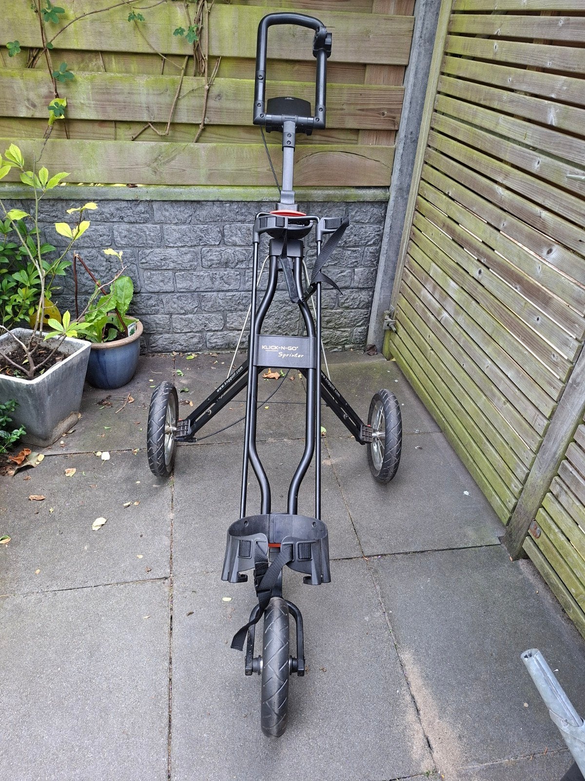 Kick-N-Go Golfkar - Gebruikt maar functioneel, Sport en Fitness, Golf, Ophalen, Gebruikt, Golfkar, Overige merken