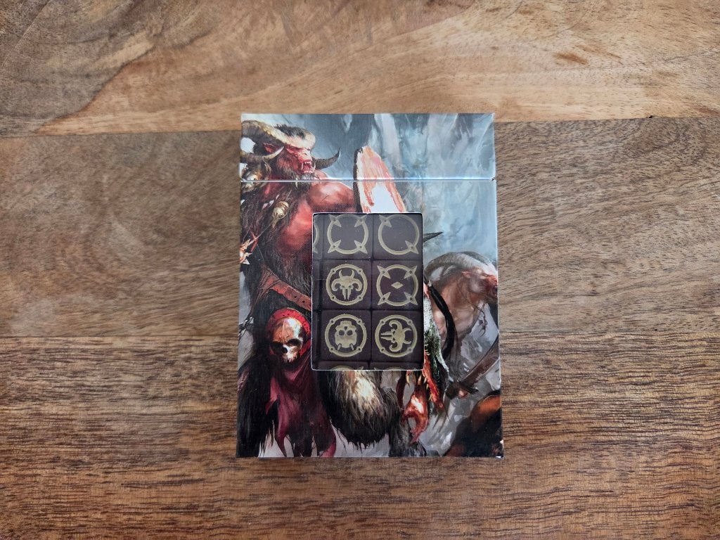 Warhammer AOS Dice Beasts of Chaos, Hobby en Vrije tijd, Wargaming, Ophalen of Verzenden, Zo goed als nieuw, Warhammer, Toebehoren