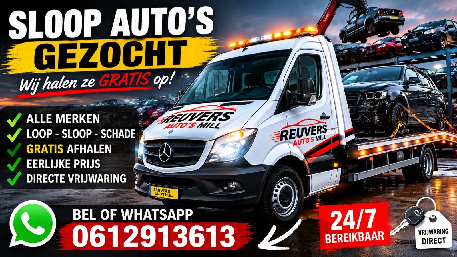 Sloopauto's gezocht - Gratis ophaalservice!