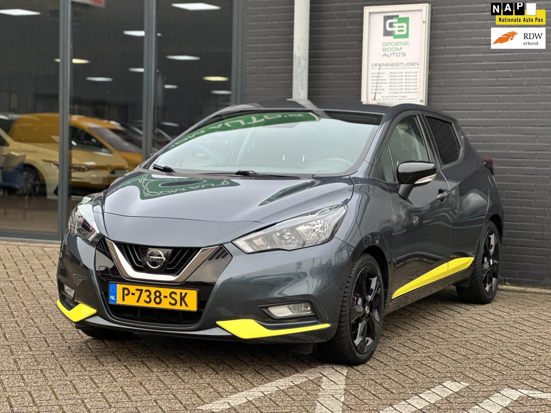 Nissan Micra 1.0 IG-T Kiiro/1STE EIG/AIRCO/5-DRS/NL-AUTO NAP, Auto's, Nissan, Voorwielaandrijving, Stof, Euro 6, Handgeschakeld
