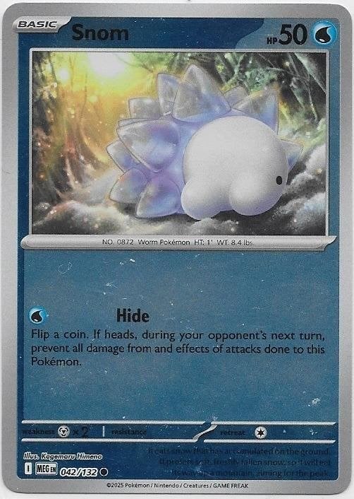 Mega Evolution,  Snom [reverse] 42/132, Verzenden, Nieuw, Losse kaart