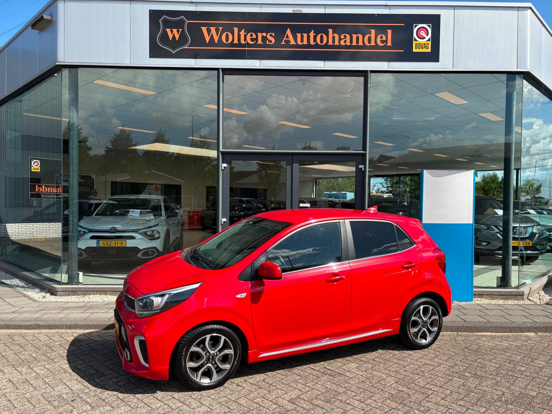 Kia Picanto 1.0 MPi GT-Line Edition, Auto's, Kia, Voorwielaandrijving, Gebruikt, 4 stoelen, Leder en Stof