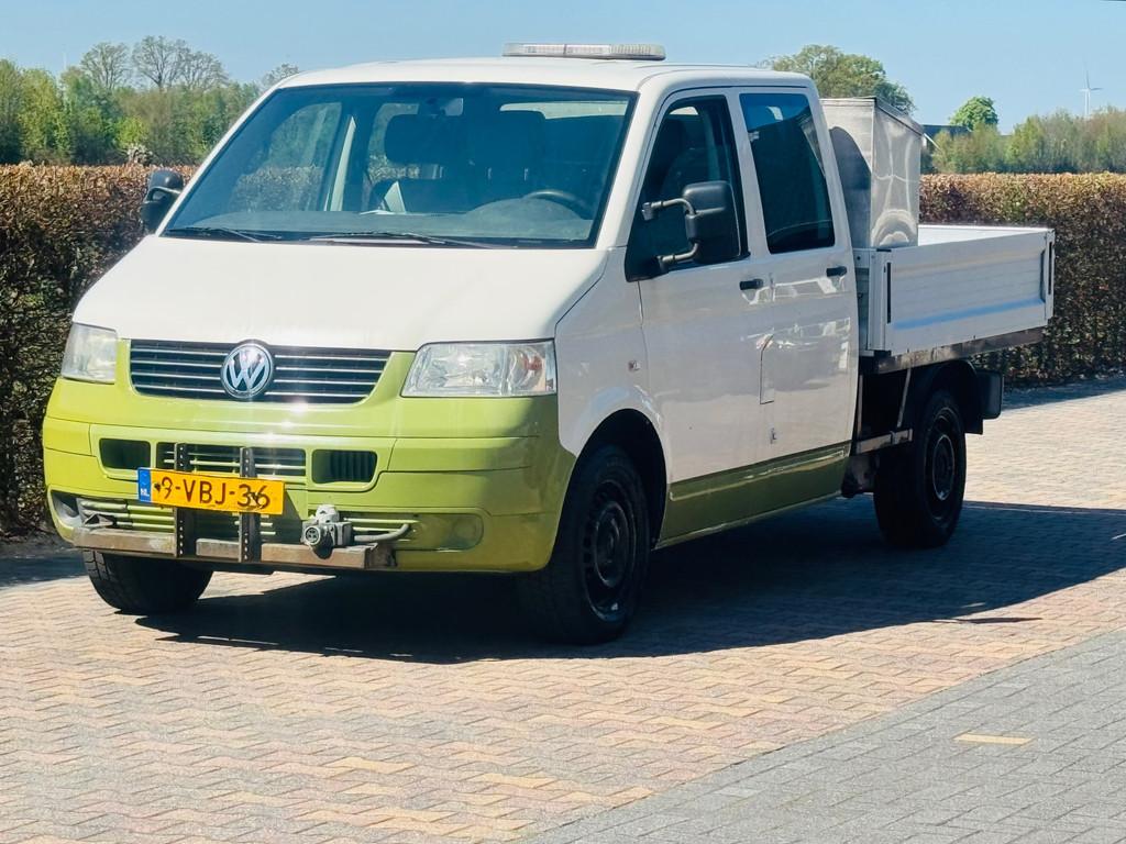 Volkswagen Transporter 2.5 TDI 340 DUBBEL CABINE, Auto's, Bestelauto's, Bedrijf, Te koop, ABS, Airbags, Boordcomputer, Centrale vergrendeling