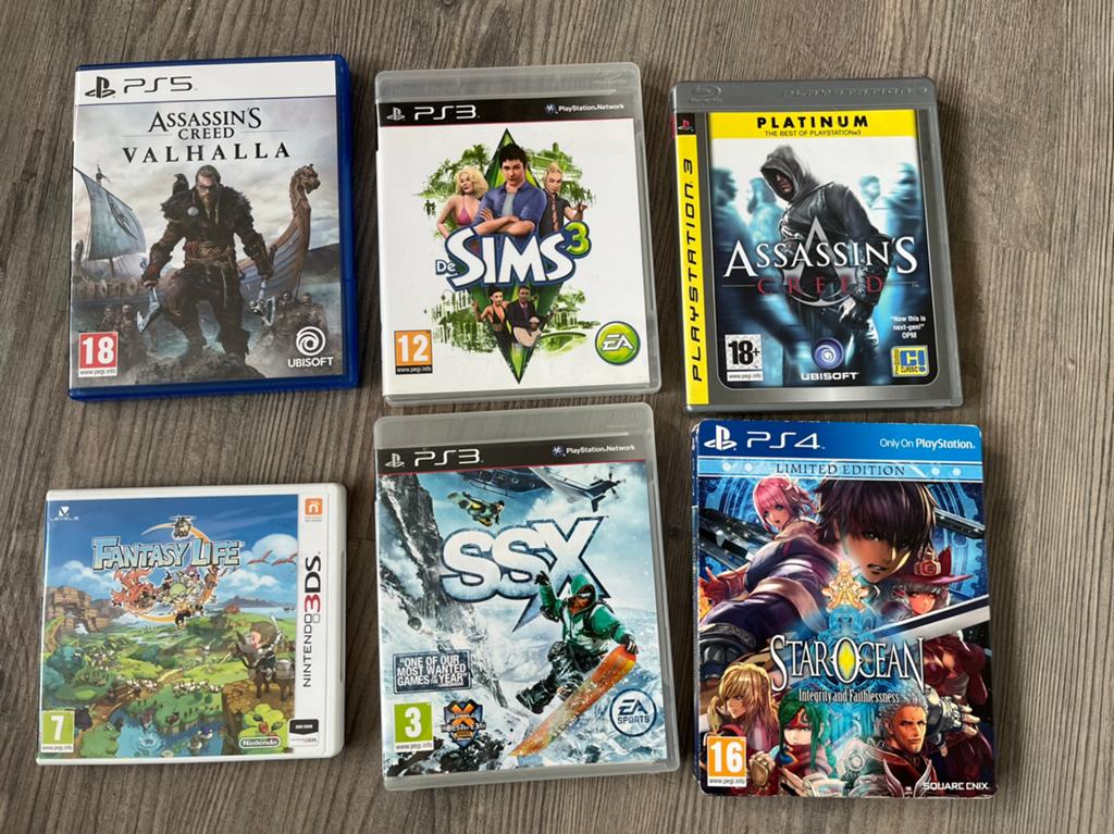 Div vintage games: Sims 3, Asassins creed, SSX, 1 speler, Ophalen of Verzenden, Zo goed als nieuw, Vanaf 12 jaar