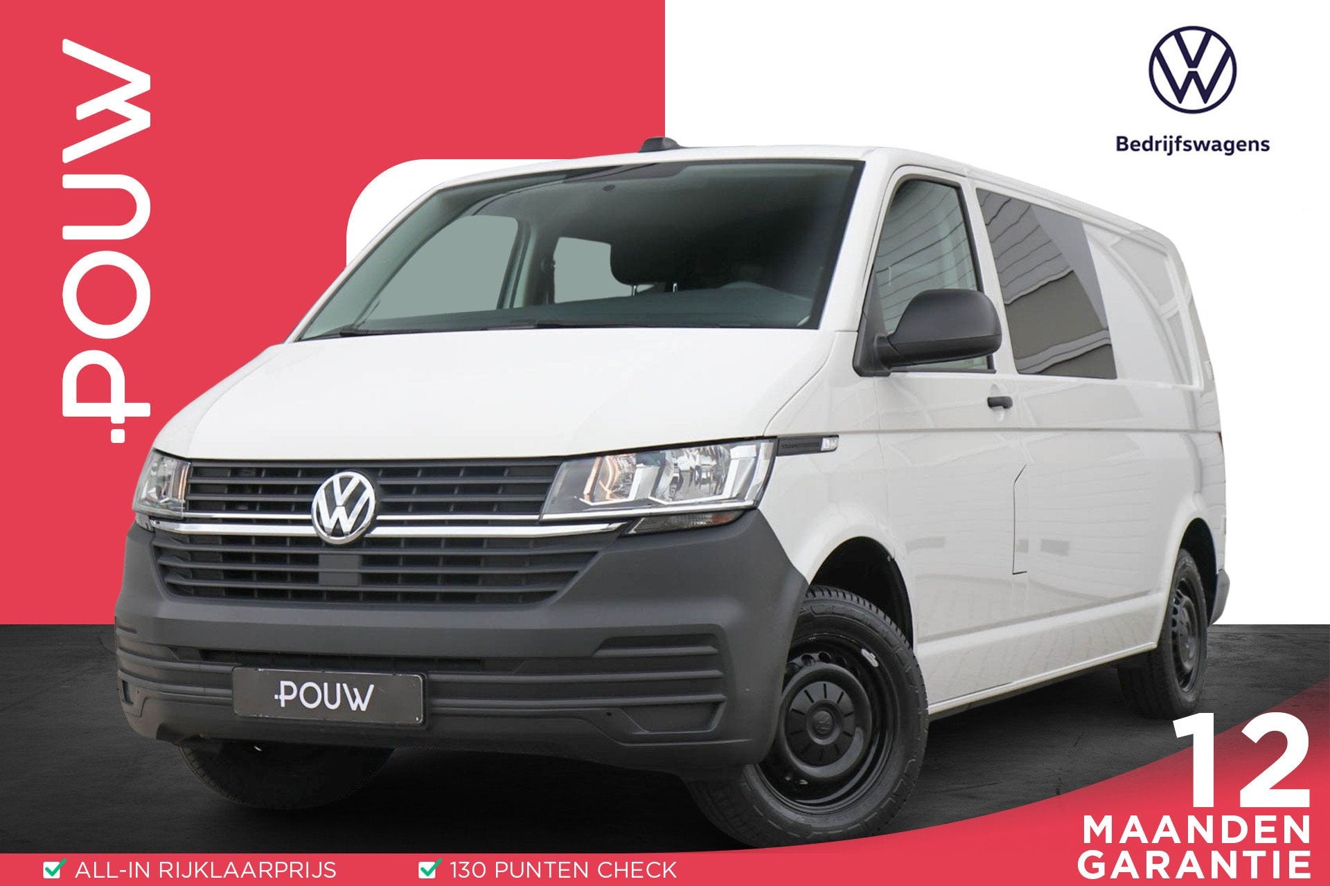 Volkswagen Transporter 2.0 TDI 110pk L2H1 30 DC | App Connec, Voorwielaandrijving, 12 maanden, Stof, Gebruikt