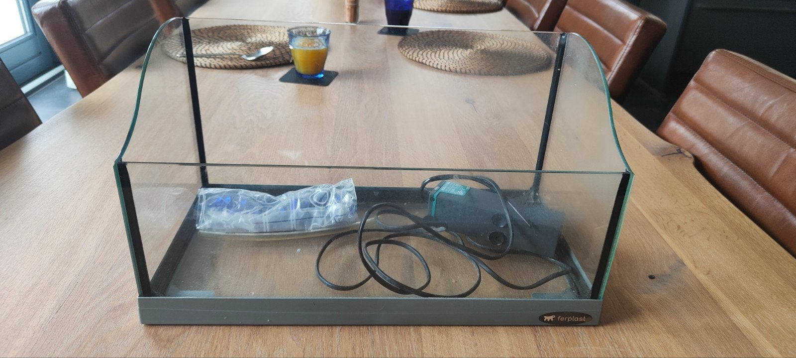 Ferplast aquarium / reptiel paludarium 20 liter (zie foto), Ophalen, Zo goed als nieuw, Leeg aquarium