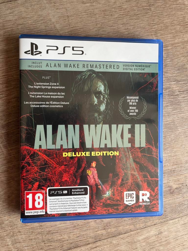 Alan Wake II Deluxe Edition PS5, Avontuur en Actie, Vanaf 18 jaar, 1 speler, Ophalen of Verzenden
