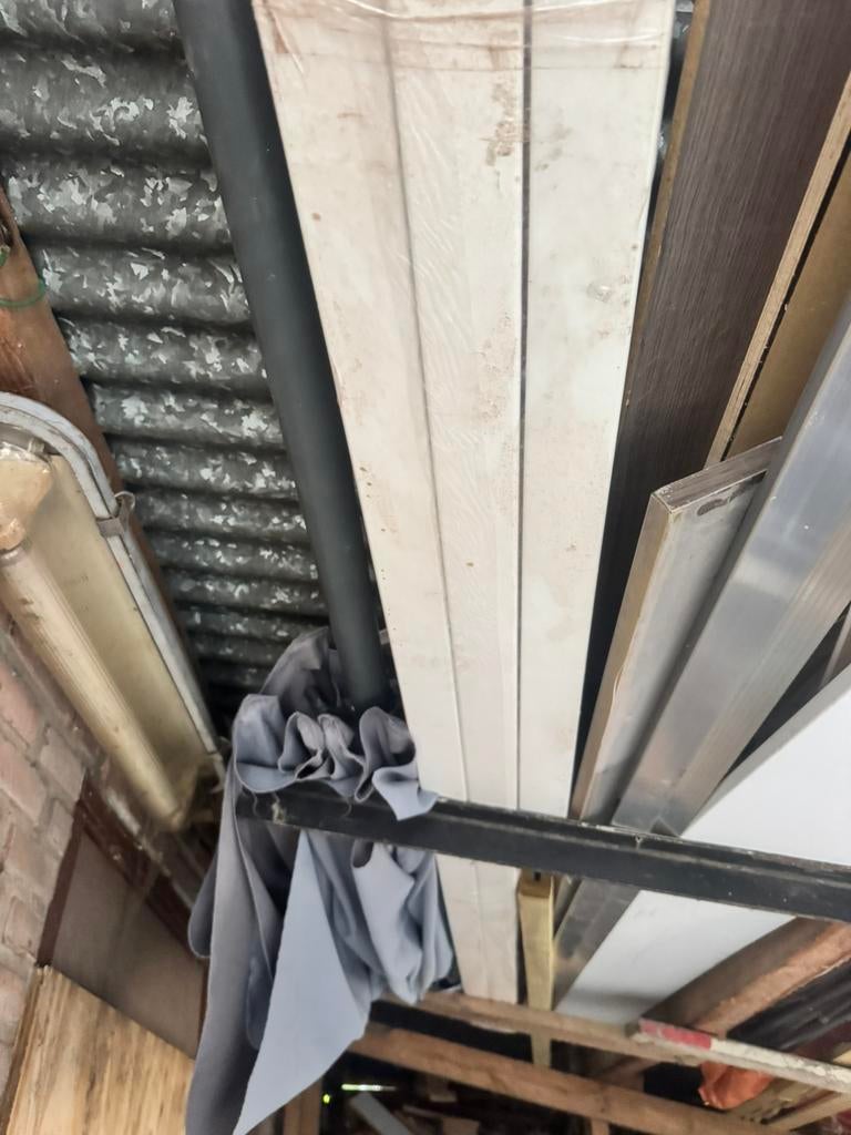Hardhout BINNENKOZIJN wit gegrond, Doe-het-zelf en Verbouw, Kozijnen en Schuifpuien, 75 tot 150 cm, Deurkozijn, Ophalen of Verzenden