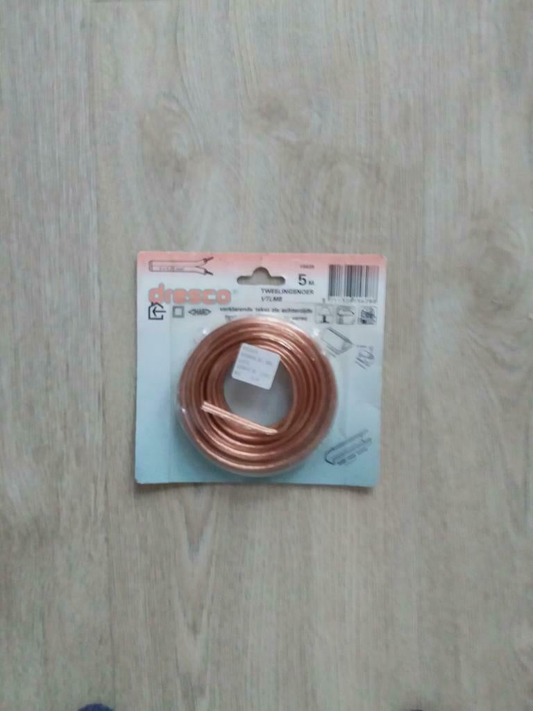 nieuw elektradraad transparant 5 meter, Doe-het-zelf en Verbouw, Elektra en Kabels, Ophalen, Nieuw, Kabel of Snoer