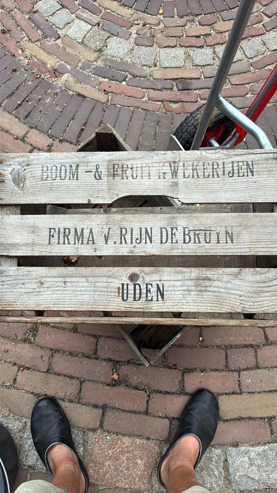 Oude houten kist veilingkist appelkist pompoenen div soorten, Ophalen of Verzenden, Zo goed als nieuw