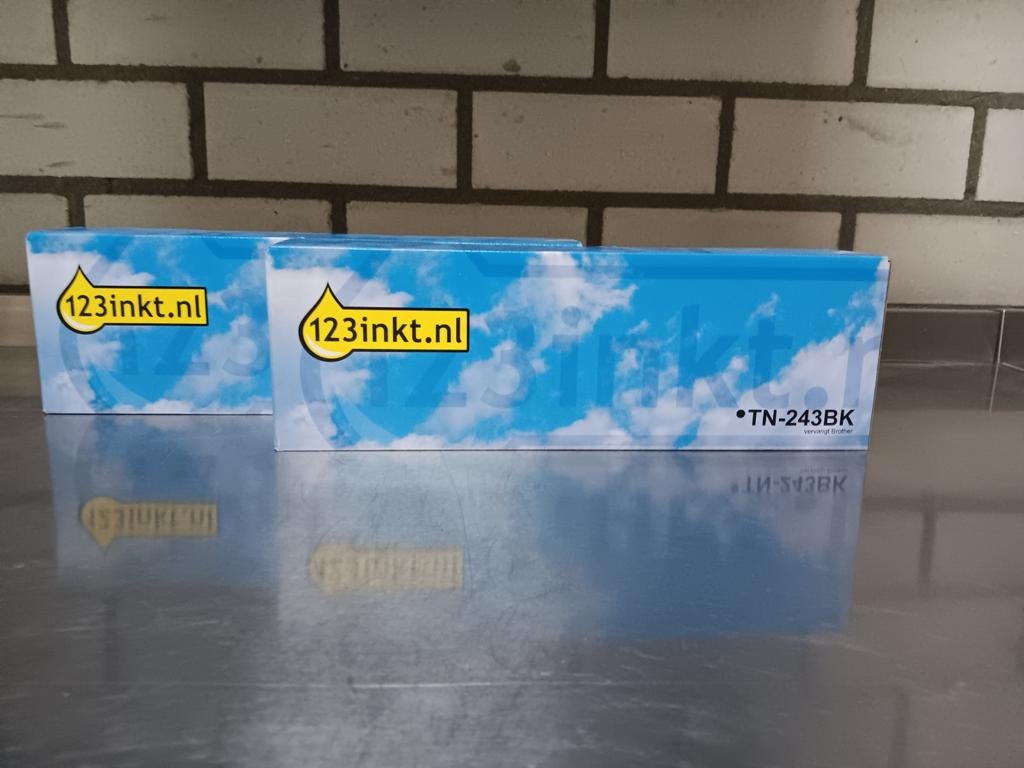 TN-243BK Toner Zwart - Nieuw in doos. 2 stuks, Computers en Software, Printerbenodigdheden, Ophalen of Verzenden, Nieuw, Toner
