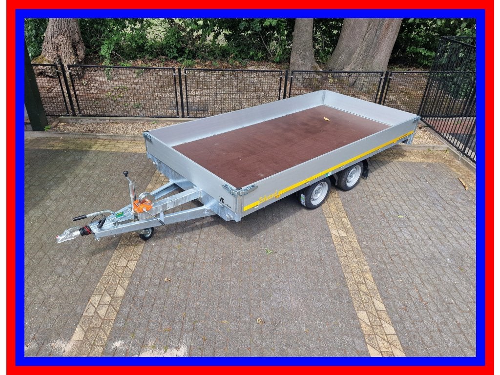 Eduard plateauwagen tandemas NIEUW 406x200x0.30 oprijplaten, Nieuw