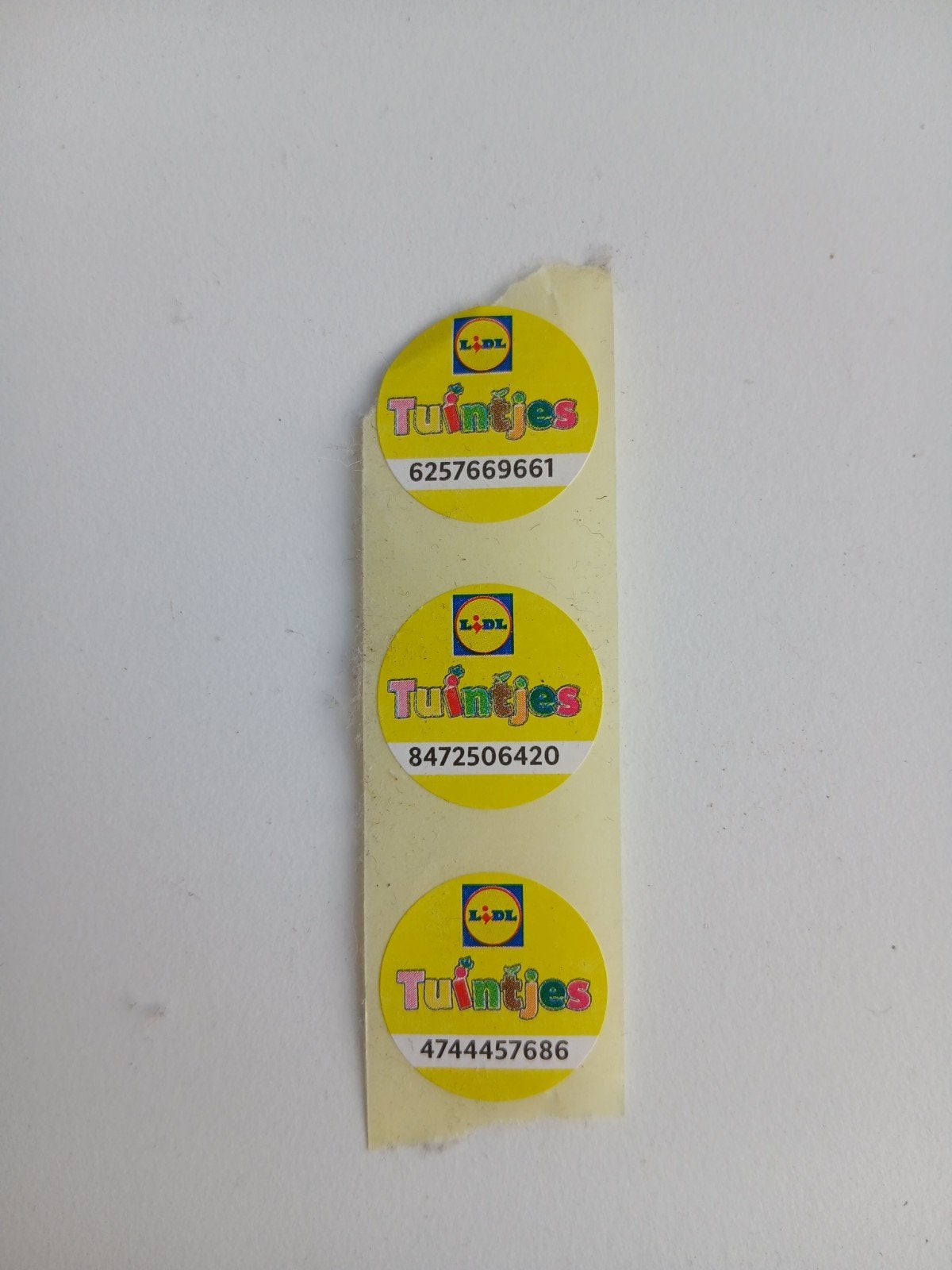 3 tuintjes stickers, Ophalen of Verzenden, Winkel, Super of Benzinepomp, Zegels, Bonnen of Punten